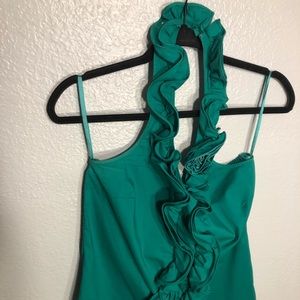 The Limited Ruffled Halter Top